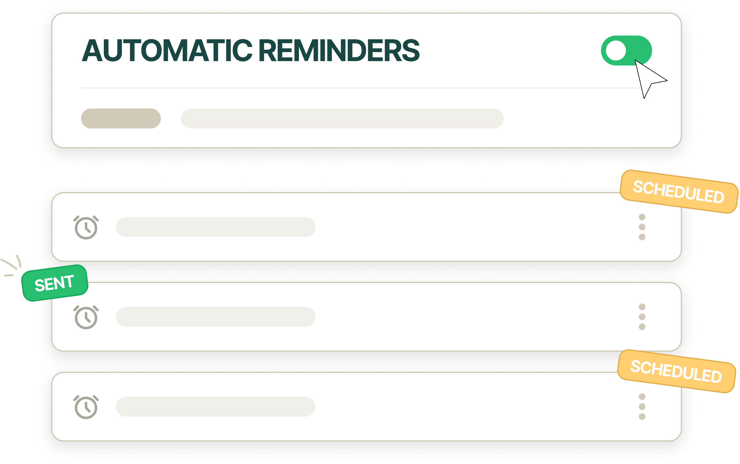 Automatic reminders