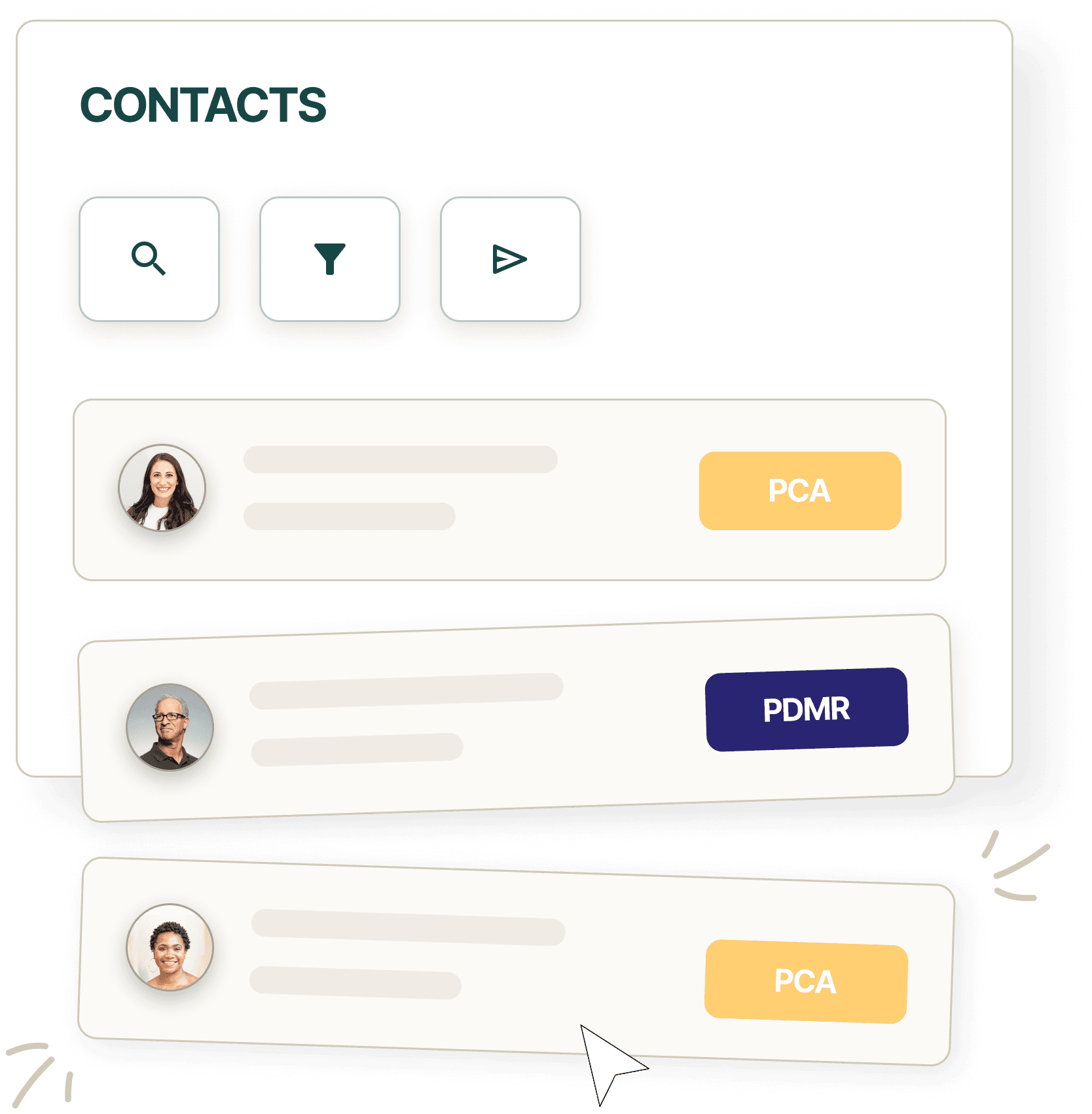 Manage contacts with InsiderList