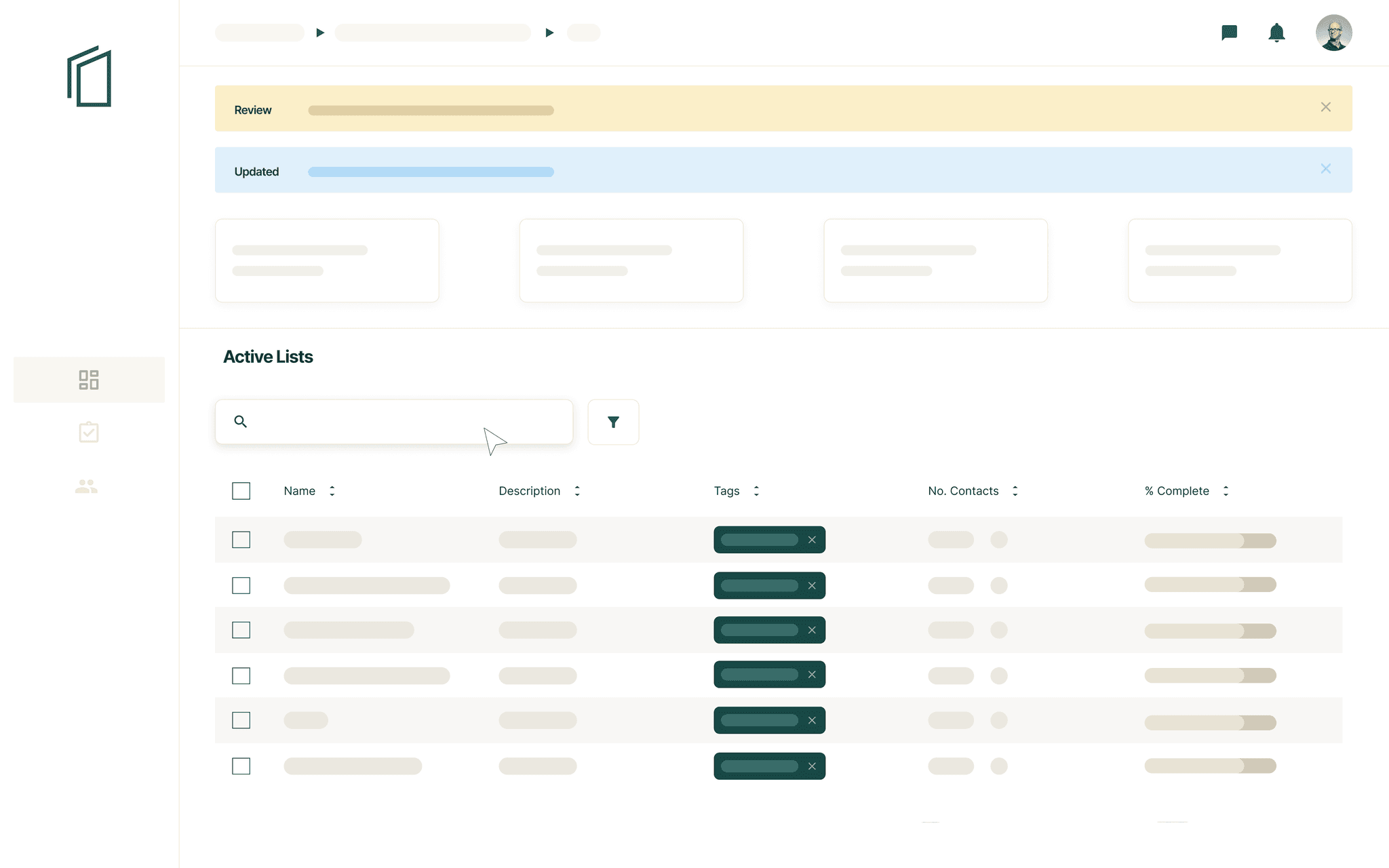 A mockup of the InsiderList dashboard.