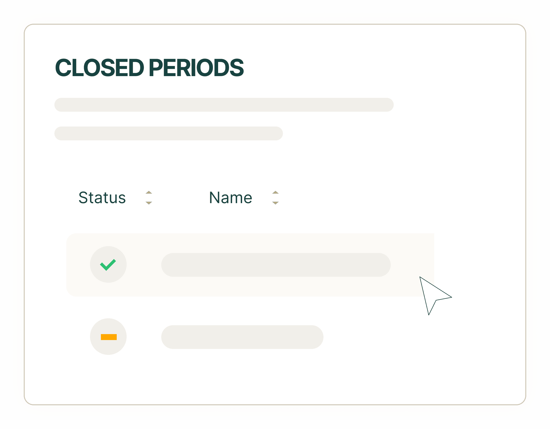 Set closed periods