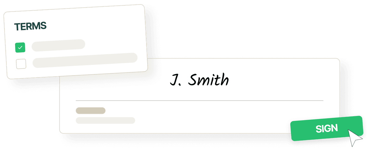 A digital signature on a report