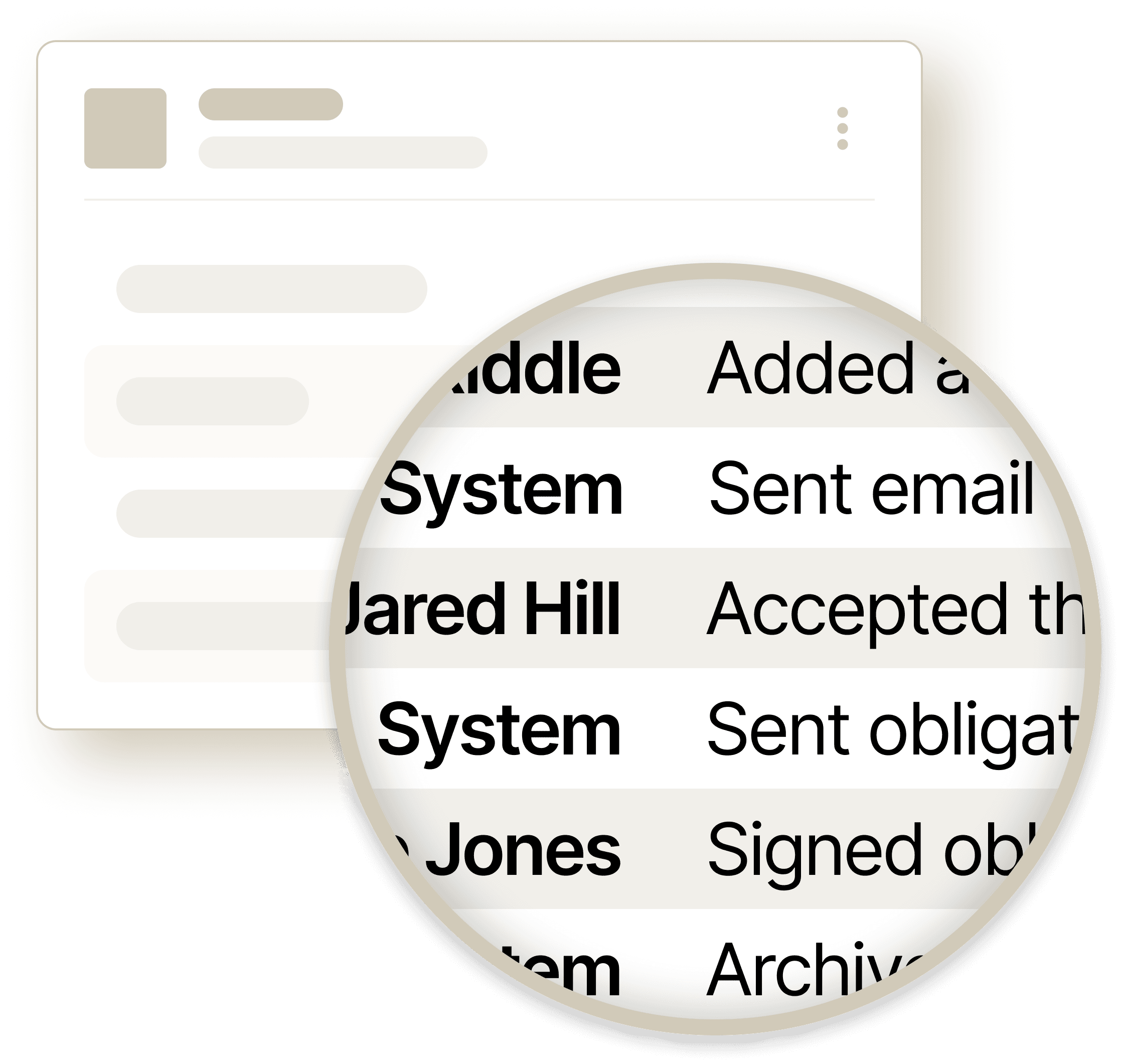 Audit trail in InsiderList.